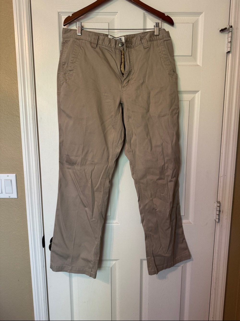 Men's Mountain Khaki Casual Chino Pants - Neutral Beige size 36x32